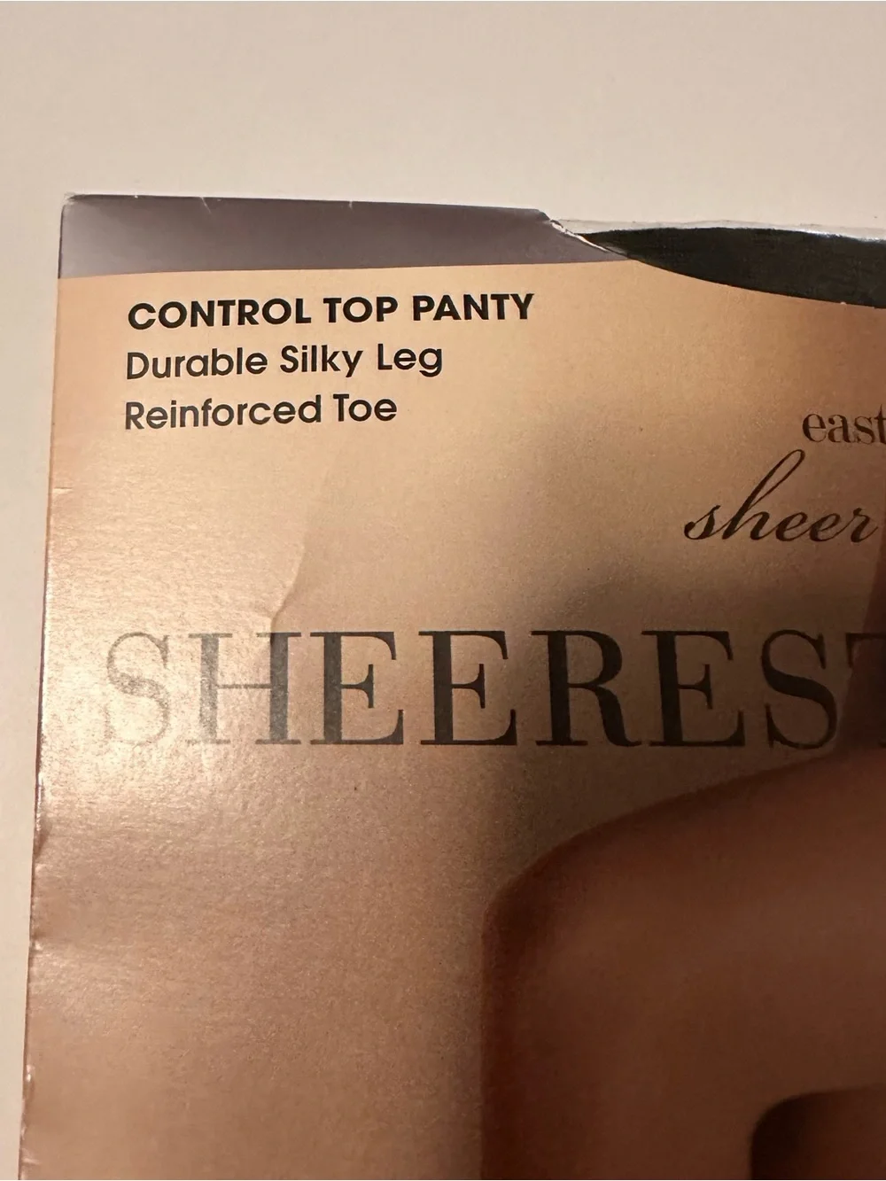 East 5th Sheerest Control Top Panty - Queen Short - Off Black